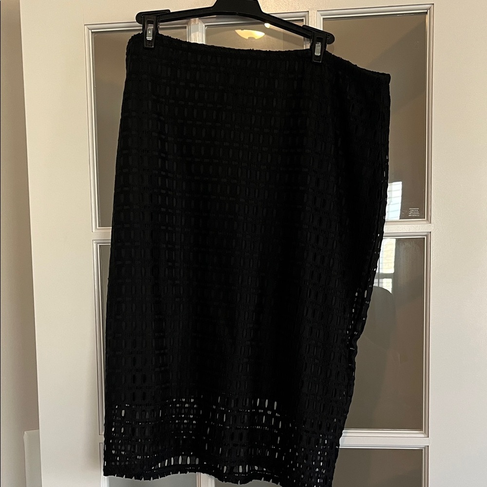 Lane Bryant Black Asymmetrical Skirt